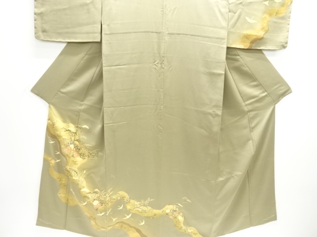  霞取りに茶屋辻模様訪問着